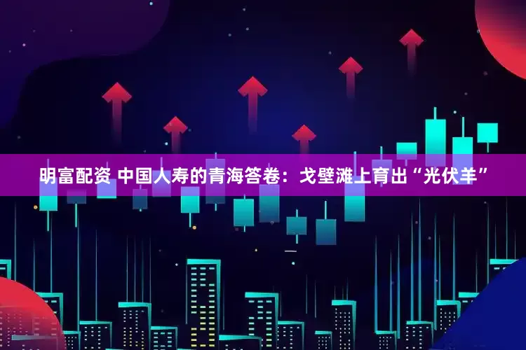 明富配资 中国人寿的青海答卷：戈壁滩上育出“光伏羊”