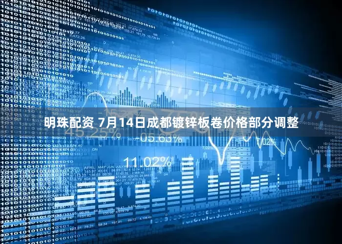 明珠配资 7月14日成都镀锌板卷价格部分调整